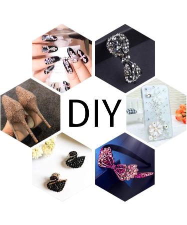 Bulk 6000 Black Non Hotfix Rhinestones Set with Tools for Nail Art & DIY Crafts - Buy Online on GoSupps.com