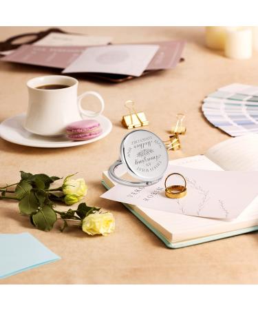 Travel Makeup Mirror for Mom | 2X Magnifying Compact Mirror | Mother's Day & Birthday Gifts from Daughter and Son - Buy Online on GoSupps.com