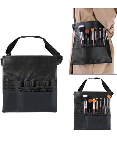 Premium PU Leather Makeup Brush Belt & Cosmetic Bag - Zipper Storage for Eyeshadow & Concealer Brushes - Perfect for Professionals - Buy Online on GoSupps.com