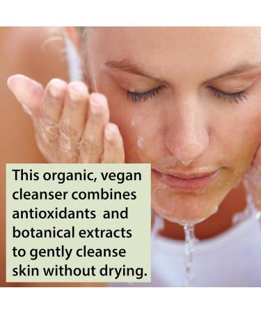 Organic Vitamin C Facial Cleanser with Resveratrol - USDA Certified Organic Face Wash - 1.7 fl oz - Buy Online on GoSupps.com