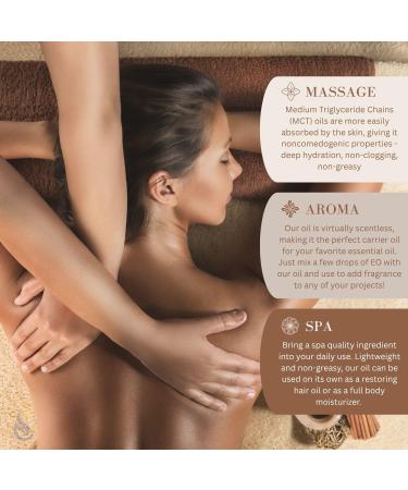 ClearLee Fractionated Coconut Oil MCT - Cosmetic Grade Natural & Pure Oil for Massage Body Hair Skin Face Nail Spa Aromatherapy Carrier for Essential Oils Soap Making Serums & More (32 oz) Fractionated Coconut Oil  - Buy Online on GoSupps.com