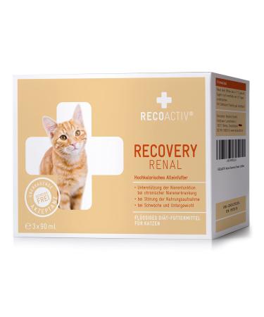Recoactiv Renal Renal for Cats 3 x 90 ml high-caloric diet all-in feed for kidney dysfunction and increased energy requirement in the convalescence for weight gain 90 ml (3-pack) - Buy Online on GoSupps.com