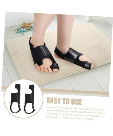 PLAFOPE Hallux Valgus Wrist Thumb Brace - Hammer Toe Straightener & Bunion Separator with Metatarsal Pads - Black - Buy Online on GoSupps.com