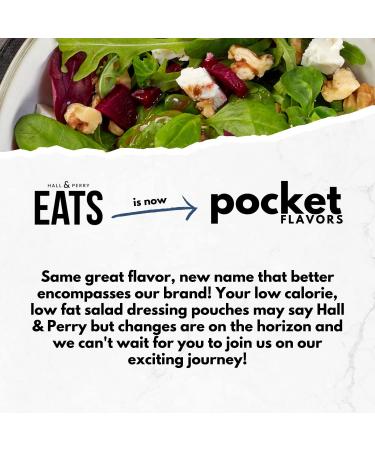 Hall & Perry Mango Poppy Low Calorie, Low Fat, Keto Friendly Salad Dressing Packets - 10 x 1 oz Ready-to-Serve Pouches - Buy Online on GoSupps.com