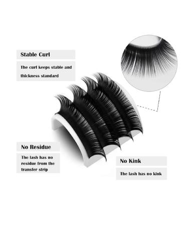 High-Quality Matte Black Eyelash Extensions - Classic Soft Natural 0.07mm D Curl | Professional Semi-Permanent Supplies - 12mm Length - Buy Online on GoSupps.com