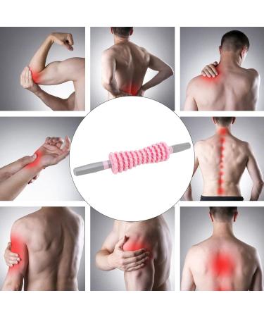 Massage Roller Stick - Anggrek Meridian Back Massage Device for Muscle Relaxation | Wooden Pink Massage Roller for Tiredness Relief - Buy Online on GoSupps.com