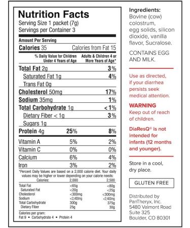 DiaResQ Childrens Soothing Diarrhea Relief - 3 Packets - Buy Online on GoSupps.com