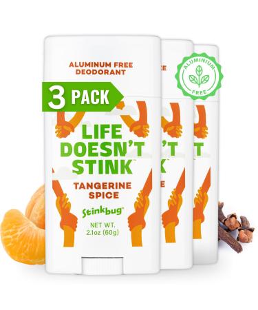 Natural Deodorant By Stinkbug All Natural Deodorant with Coconut Oil and Natural Scents Tangerine 3 Pack Coconut 2.1 Ounce (Pack of 3)