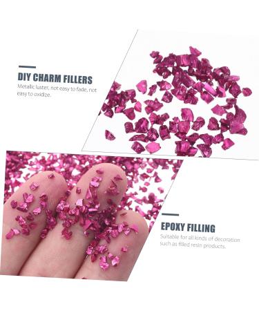 WOONEKY Nail Gems 1 Glass Chip DIY Nail Art Crushed Glass DIY Epoxy Fillers Flower Bulk Shiny Nail Stickers Nails Rhinestones Colored Glass in Bulk Colorful Vase Manicure Nail Stone 0.5X0.3cm Rosy - Buy Online on GoSupps.com