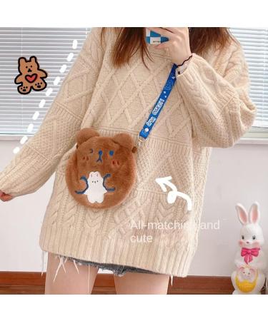 MAIES Cute Cartoon Hot Water Bottles - Plush Towel Warm Water Bag with Lanyard | International Shipping - Buy Online on GoSupps.com
