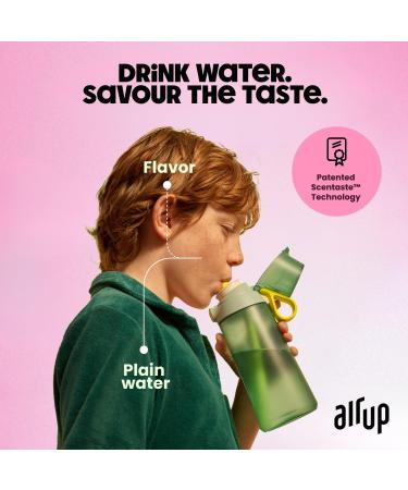 AIR UP Gourde Click Midnight Black originale avec dosettes en 5 saveurs gourde de 600 ml avec ar me sans sucre lavable au lave-vaisselle sans BPA - Buy Online on GoSupps.com