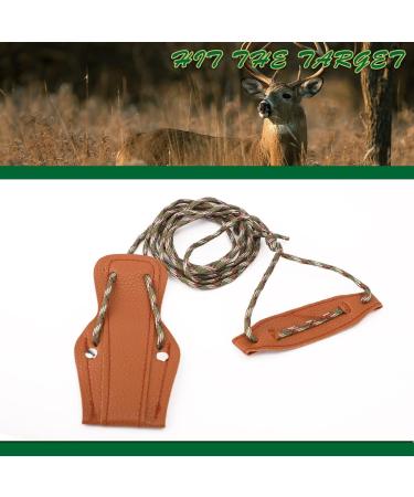 LWANO Archery Recurve Bow Stringer Tool - Nylon Rope & Leather - Brown - Buy Online on GoSupps.com
