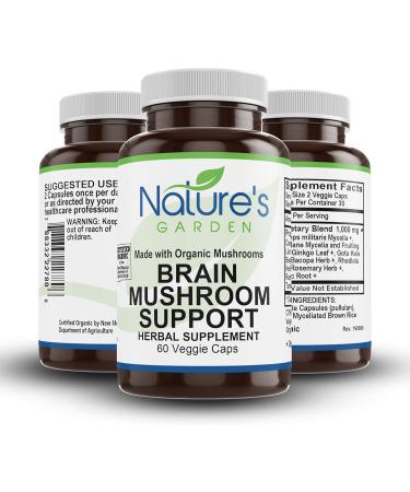 Nature's Garden - Brain Mushroom Support COG Capsules 60 VegCap - Buy Online on GoSupps.com