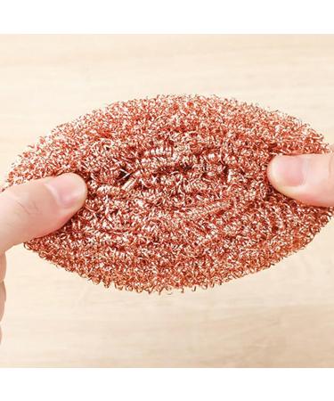 Copper Scouring Pads - 6pcs Heavy Duty Copper Dish Scrubbers | Ovens Pot Copper Wire Ball for Kitchen Cleaning | Metal Dish Scrubber for Pots & Pans Copper-Plated Steel Wool Brush (Random Color) - Buy Online on GoSupps.com