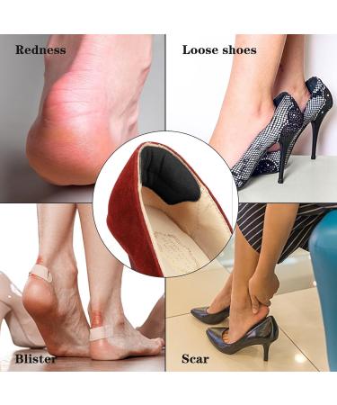 COMNICO 4 Pairs Heel Grips Liner Cushions Inserts Self-Adhesive Shoe Snugs Filler for Men Women Loose Shoe Too Big Heel Back Protectors Pads Prevent Rubbing Slipping Blisters(Black) - Buy Online on GoSupps.com