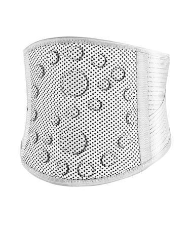 Self-Heating Decompression Lumbar Supports With Removable Steels For Men Women Magnetic Therapy Lower Back Brace Waistband Orthopedic Belt For Sport Working (Color : Gray Size : M/Medium) M/Medium Gray