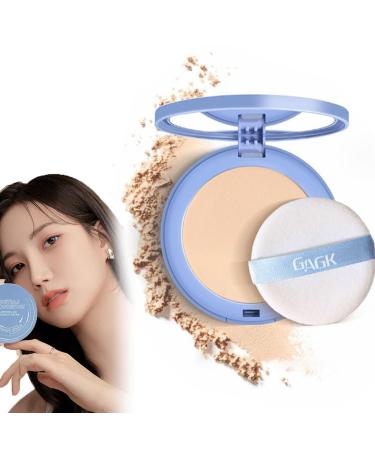 Gagk Polvo Compacto Perfection Mate Currentlye Polvo Compacto Polvo Compacto Perfecci n Mate A Prueba De Agua Gagk Lasting Waterproof Makeup Gagk Matte Perfection Pressed Powder (01#-Classic ivory)