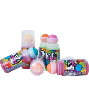 Freekee Brain Licker Balls - 12 Tongue Rollers with Sour Liquid Candy | Fruit Flavored Tray (12 x 80g) | International Shipping - Buy Online on GoSupps.com