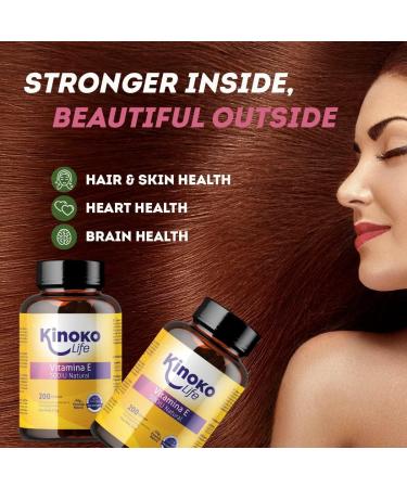Vitamin E 500 IE - 200 Capsules | Pure Gluten-Free Heavy Metal-Free | Immune Support & Heart Health - Buy Online on GoSupps.com