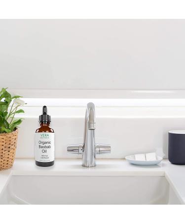 Vera Botanics Organic Baobab Oil 100% Pure & Natural | Cold-Pressed for Face, Dry Skin, Nails, Lips, Body & Hair - Reduce Hair Breakage, Even Out Skin Tone | Therapeutic Massage Oil - Buy Online on GoSupps.com