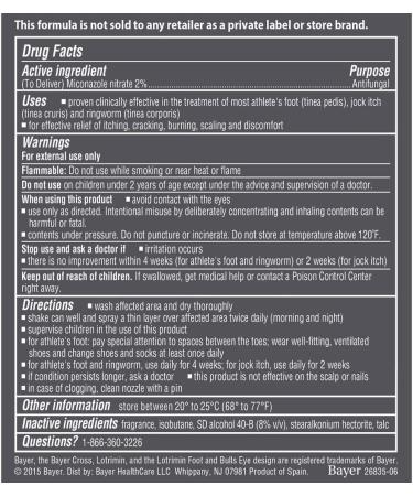 Lotrimin AF Antifungal Powder Spray 2% Miconazole Nitrate - Pack of 3, 4.6 oz Each - Effective Treatment for Athlete's Foot, Jock Itch & Ringworm - Buy Online on GoSupps.com