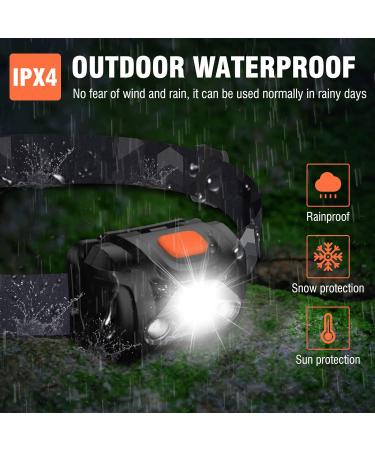 Hosonic LED Headlamp - Waterproof Red & White Light 4 Modes AAA Battery Perfect for Camping Running & Fishing - Ideal for Adults & Children - Buy Online on GoSupps.com