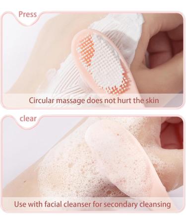 Silicone Facial Scrubber | Handheld Finger Gentle Facial Scrubber | Space Saving Face Wash Brush for Travel Soft Face Cleansing Brush for Cleansing Rowces Lotus Root Powder - Buy Online on GoSupps.com