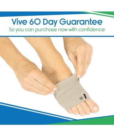 ViveSole Arch Support Sleeve - Gel Pad for Plantar Fasciitis & Flat Foot Pain Relief - 1 Pair - Buy Online on GoSupps.com