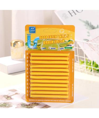 Drain Sticks Drain Unclogging - Drain Cleaner Sticks Drain Clog Remover - Useful Drain Cleaner Sticks for Sink Shower Toilet Kitchen Drains Sink Deodorizer for Lemon - Buy Online on GoSupps.com