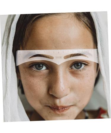 Housoutil 50pcs Eyebrow Ruler Stencil Drawing Eyebrow Line Eyebrow Shaper Eyebrow Stickers Make up Drawing Pen - Buy Online on GoSupps.com