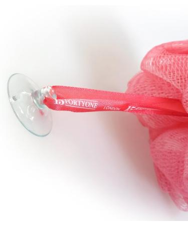 1541 London Exfoliating Bath & Shower Body Puff/Scrunchie/Buffer (Bubblegum Pink) - Buy Online on GoSupps.com