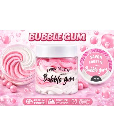 Savon Fouett 190 ml Senteur Bubble Gu Nettoie Hydrate et Adoucit la Peau Texture Cr meuse Id al Douche Bain & Rasage Soin Cocooning Bubble Gum 190 g (Lot de 1) - Buy Online on GoSupps.com