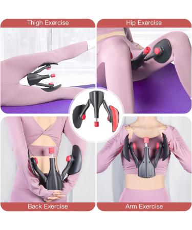 Adjustable Pelvic Floor Strengthener with 5 Resistance Bands for Women & Men Postpartum Rehabilitation & Beautiful Buttocks Trainer (Black) - Buy Online on GoSupps.com