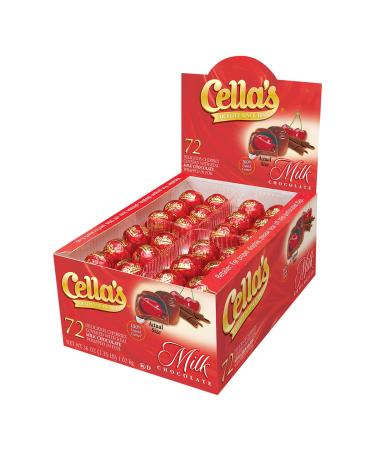 Cella's Milk Chocolate Covered Cherries, 72-Count Box