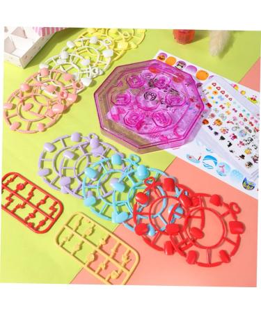 FRCOLOR 1 Set Children's Nail Art Toys Nail Polish Kit Kids Nail Tip Girls Nail Art Toys Nails Diy Activity Kit Age 8-12 Nail Kids Nail Sticker Kids Fake Nail Kit Manual Paper Nail Set 3d - Buy Online on GoSupps.com