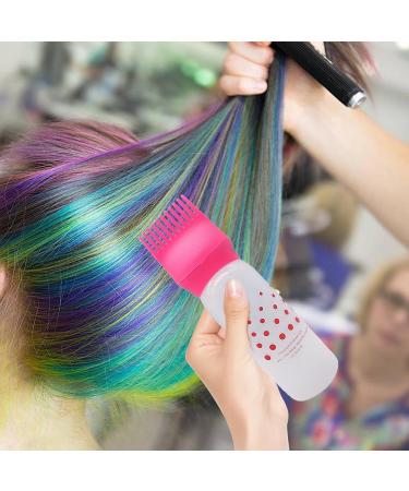 itrimaka Root Comb Applicator Bottle - Bottle Applicator Brush with Graduated Scale | Hair Oiling Applicator Bottle for Hair Dye Oil Comb Precise for Scalp and Hair Care Red - Buy Online on GoSupps.com
