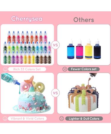 Food Coloring - 33 Food Grade Vibrant Colors Food Coloring Liquid Set Food Dye Color for Baking Icing Cookie Cake Decorating Easter Egg DIY Making Supplies Kit - 0.25 Fl. oz (6 ml)/Bottles - Buy Online on GoSupps.com