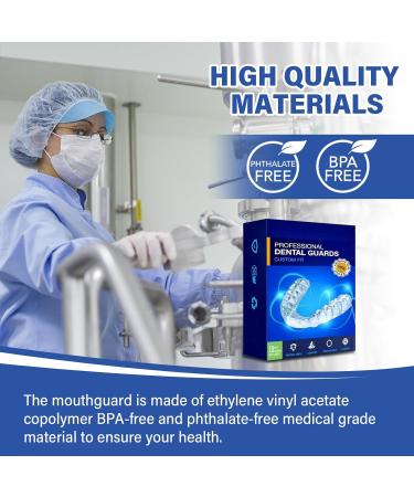 Mouth Guard for Teeth Grinding - Reusable Moldable Night Guards for Clenching - 4 Piece Set 2 Sizes - Ideal for Men & Women - International Shipping - Buy Online on GoSupps.com