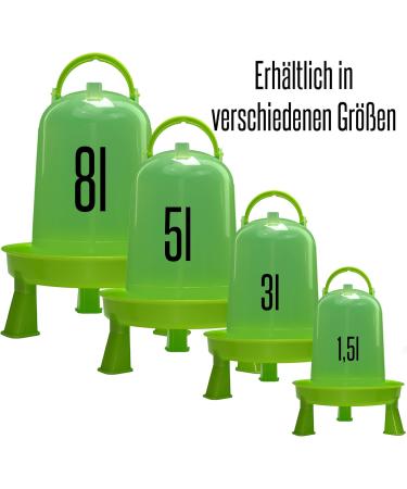 5L Automatic Chicken Water Dispenser & Poultry Drinks | 1.5L 3L 8L Options | Essential Chicken Accessories - Buy Online on GoSupps.com