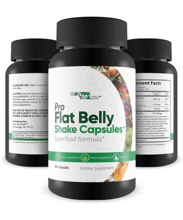 Pro Flat Belly Shake Capsules - Gut Cleanse for Reduced Bloating - Digestive Support & Body Cleanse for Overall Health - Eliminate Toxins & Waste with Cleanse Supplements - Buy Online on GoSupps.com