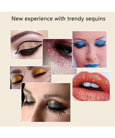 SOMGKINE Eyeshadow Glitter Eyeshadow 9 Color Palette Shiny Eyeshadow Pearlescent Makeup Highly Pigmented Shine Matte Glitter Makeup Palette Longlasting Waterproof 01 - Buy Online on GoSupps.com