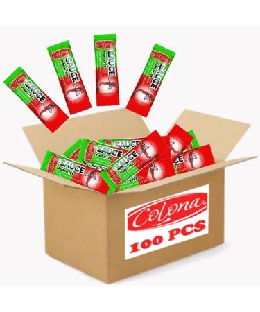 Colon | 100 sticks of hot sauce for pizza | Individual doses of 2 ml