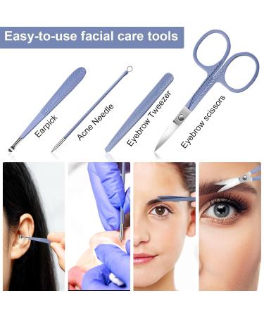 12-Part Stainless Steel Manicure Set for Men & Women - Professional Nail Care & Pedicure Kit - Perfect for Travel - Duaiu Blue - Buy Online on GoSupps.com