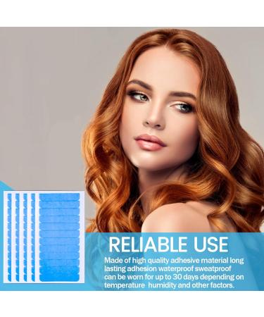 240 Blue Hair Extension Tape Tabs Adhesive Replacement for Human Hair Extensions Perfect for Tape-In Extensions - Buy Online on GoSupps.com