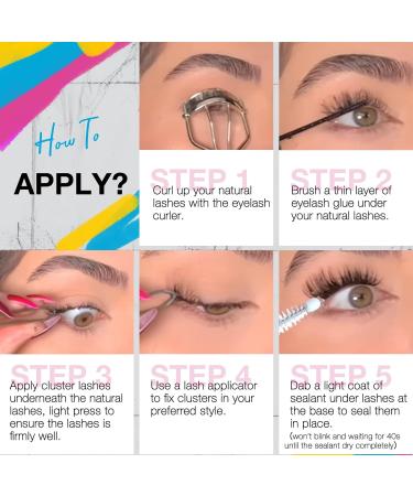 SWINGING Lash Clusters Bond and Seal - Waterproof Individual Lash Glue for Long-Lasting DIY Eyelash Extensions (2-3 Days Retention - Buy Online on GoSupps.com