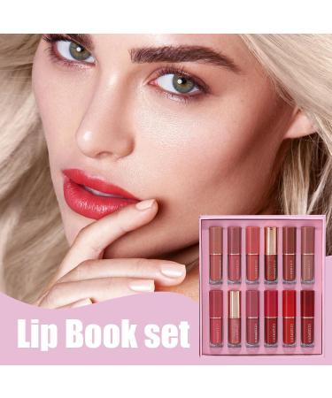  G n rique Velvet Liquid Lipstick - Long-Lasting 12-Color Collection Quick-Drying Matte Lip Kit Lip Pencil Pen Set | Business Trip Vacation Dates Party Gifts - Buy Online on GoSupps.com