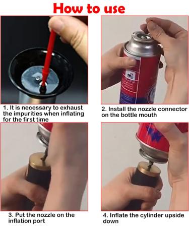 20 Pcs Butane Tank Adapter Butane Nozzle Gas Refill Adapter Cassette Adapters Valve Type Torch Nozzle Connector Converter for All Nozzle's Butane Tank Butane Torch Butane Lighter Red - Buy Online on GoSupps.com