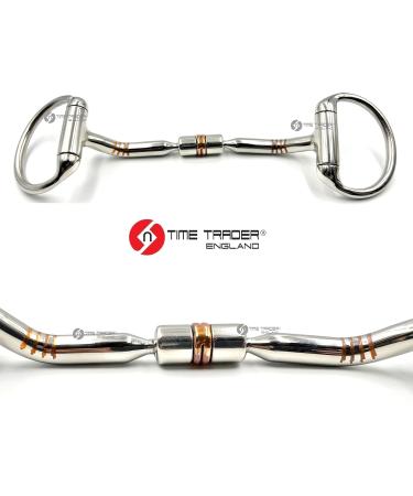Pony Eggbutt Snaffle Horse Bit with Copper Roller and Inlay (3.5") - Buy Online on GoSupps.com