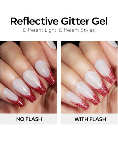 Modelones Red Gel Nail Polish 6 Colors Ruby Sparks Collection Popular Glitter Gel Polish Cat Eye Burgundy Red Sparkle Bloody Red Nail Polish Kit Art DIY Home Salon Gifts for Women - Buy Online on GoSupps.com