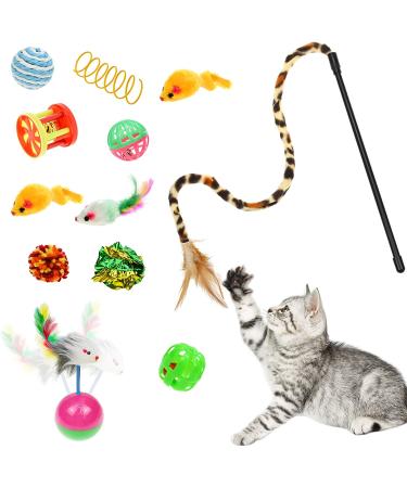 Malier Cat Toys Set Collapsible Tunnels, Interactive Feather Toy, Crinkle Balls, 3 Way Tube Indoor Cat & Kitten Play Set - Buy Online on GoSupps.com